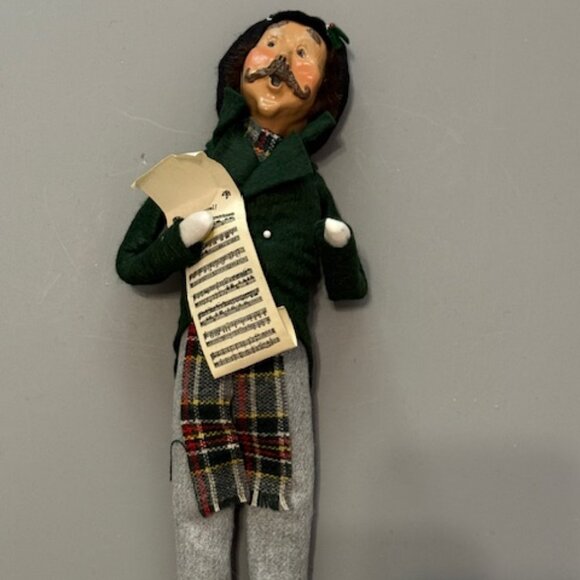 Vintage Byers Choice Carolers Christmas Figurine Chalfont 1995 Music Sheet Noel - Picture 1 of 4